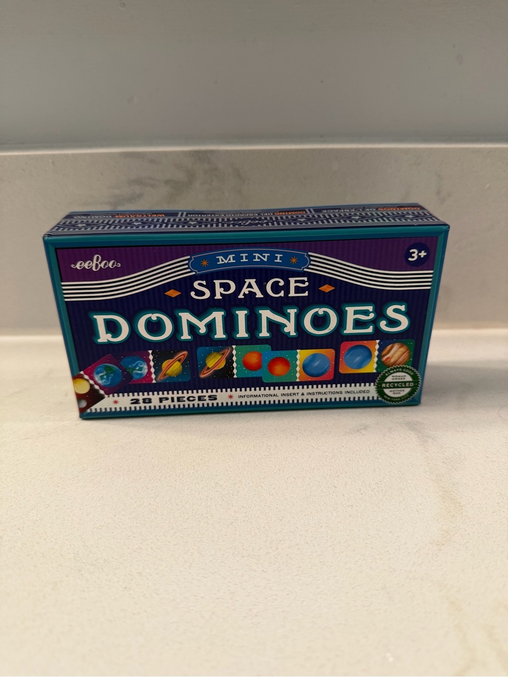 Eeboo Mini space dominoes game